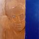 Shadow Blue Gold, Detail, 1993 Wood, 400cm x 40cm x 40cm